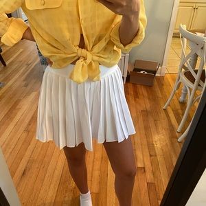 Aritzia White Athletic Tennis Skirt